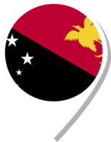 icono de check-in de la bandera de papúa nueva guinea. png