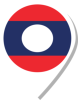 Laos vlag Check in icoon. png