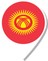 Kirgisistan-Flagge Check-in-Symbol. png