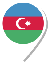 ícone de check-in da bandeira do azerbaijão. png
