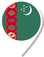 Turkmenistan flag check-in icon. png