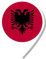 icono de registro de la bandera de albania. png