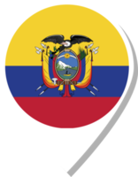 Ecuador flag check-in icon. png