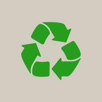 Recycle icon symbol isolated. Vector illustration