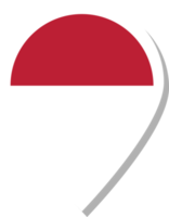 Indonesië vlag Check in icoon. png