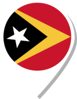 ícone de check-in da bandeira de timor leste. png