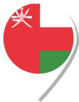 ícone de check-in da bandeira de omã. png