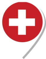 Switzerland flag check-in icon. png