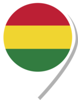 ícone de check-in da bandeira da Bolívia. png