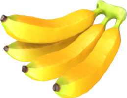 Ilustración de fruta de plátano 3d. png