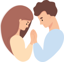 heureux couple amoureux fille et mec png