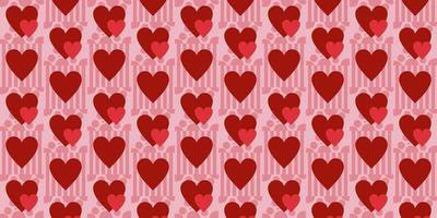 Heart background, heart pattern and romantic colors combined vector