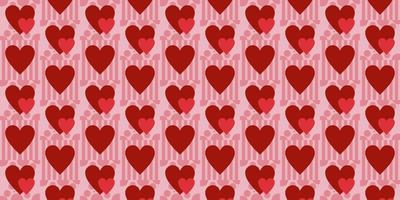 Heart background, heart pattern and romantic colors combined vector