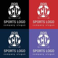 diseñaré baloncesto, béisbol, fútbol, logotipo del equipo deportivo vector