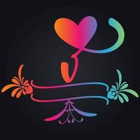 Mandala Gradient color black background vector