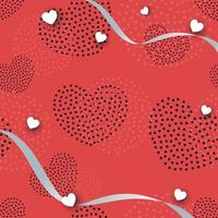 Background Vector illustration seamless valentine love art template