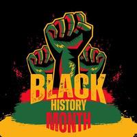 celebrating black history month poster free vector