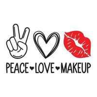 Peace Love And Mackup Vector Sublimation For Tshirt Sticker Mug Pillow