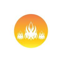 Fire flame icon and symbol vector illustration