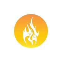 Fire flame icon and symbol vector illustration