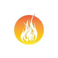 Fire flame icon and symbol vector illustration