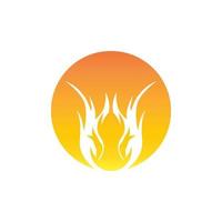 Fire flame icon and symbol vector illustration