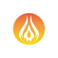 Fire flame icon and symbol vector illustration