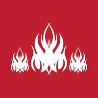 Fire flame icon and symbol vector illustration