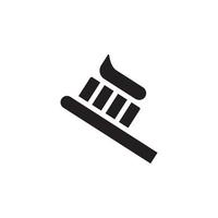 vector de cepillo de dientes para la presentación del icono del símbolo del sitio web