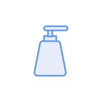 vector de botellas de jabón de baño para presentación de icono de símbolo de sitio web