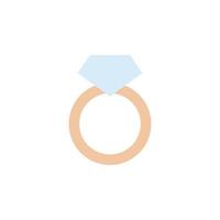diamond ring vector for website symbol icon presentation