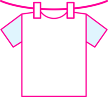 Pink drying clolthes png