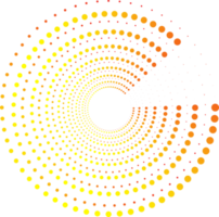 modèle de site web de fond abstrait décoratif à la mode dégradé comique point rond png