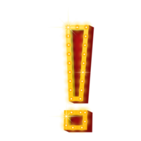 3d broadway symbol. utrop märke. png