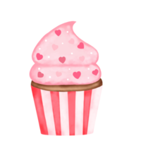 vattenfärg valentine muffins png