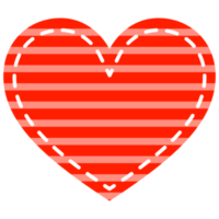 Red heart icon symbol for valentines day png