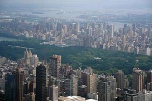 ciudad de nueva york manhattan recorrido en helicóptero paisaje urbano aéreo foto