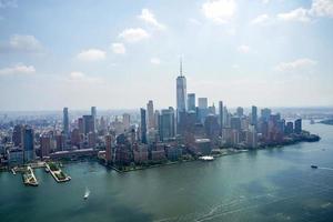 new york city manhattan helicopter tour aerial cityscape photo