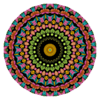 patrón de mandala abstracto, fondo de textura de mandala, patrón de mandala pintado digital png