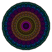 padrão de mandala abstrato, fundo de textura de mandala, padrão de mandala pintado digital png