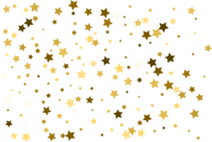 étoiles d'or tombantes aléatoires. png