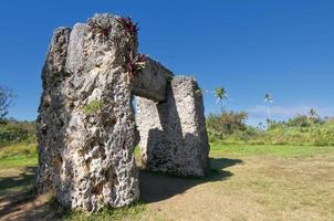 Tonga Polynesia paradise old coral dolmen photo