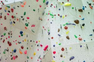 Indoor Climbing gym wall detail photo