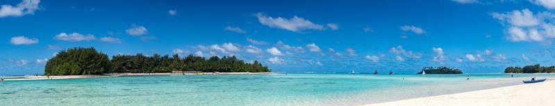 Muri Lagoon Polynesia Cook Island tropical paradise view photo