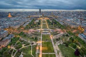 Paris night view from tour eiffel photo