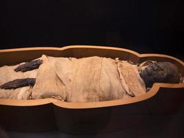 Egyptian mummy close up detail photo