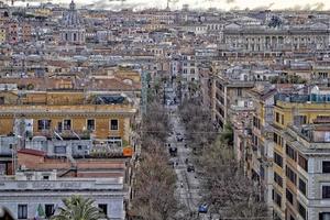 rome aerial panorama from vatican museum terrace photo