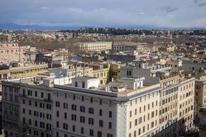 roma aerial view cityscape from vatican museum photo