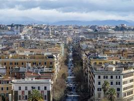 roma aerial view cityscape from vatican museum photo