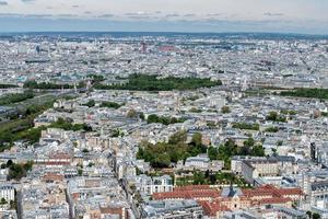 parís soleado cielo azul vista aérea foto